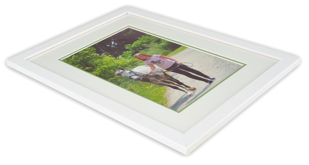 Passepartout två lager - Vit/Grön