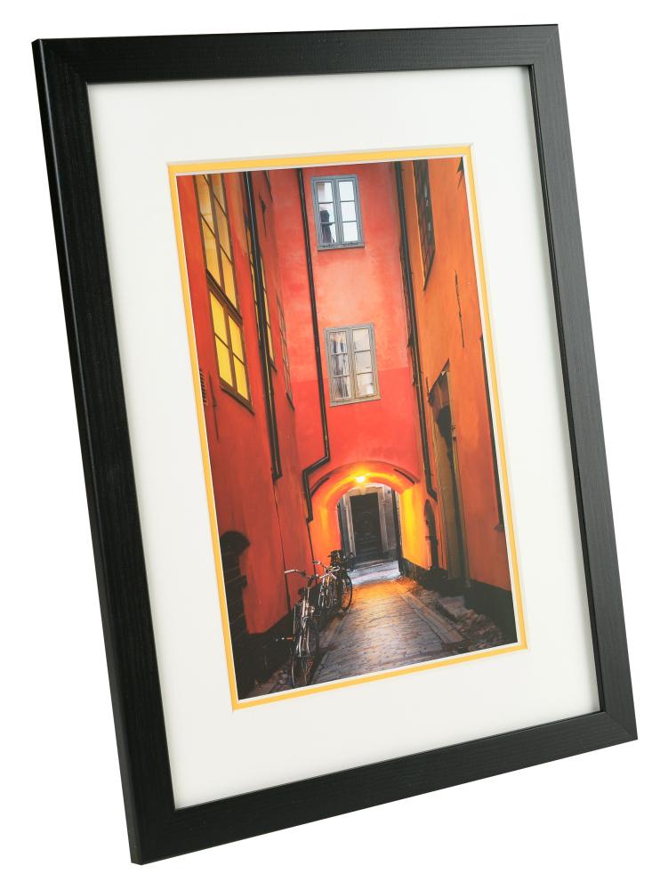 Passepartout två lager - Vit/Gul