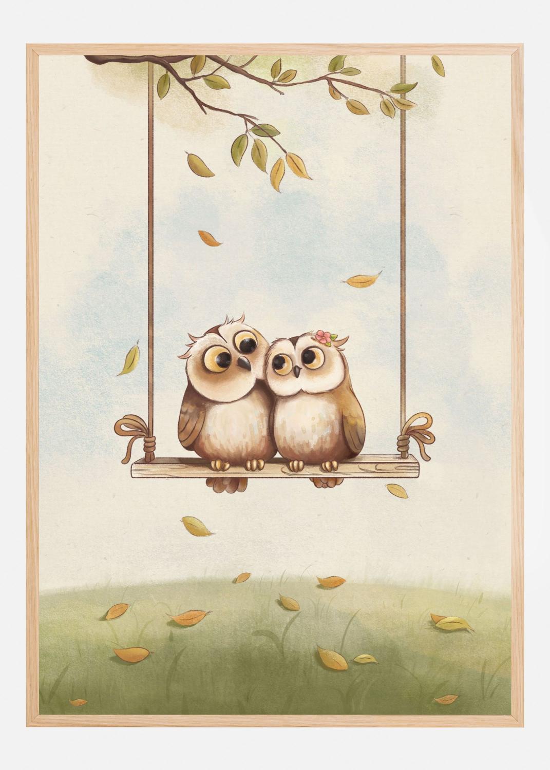 Product Image for Owls in love Poster (50x70 cm)
