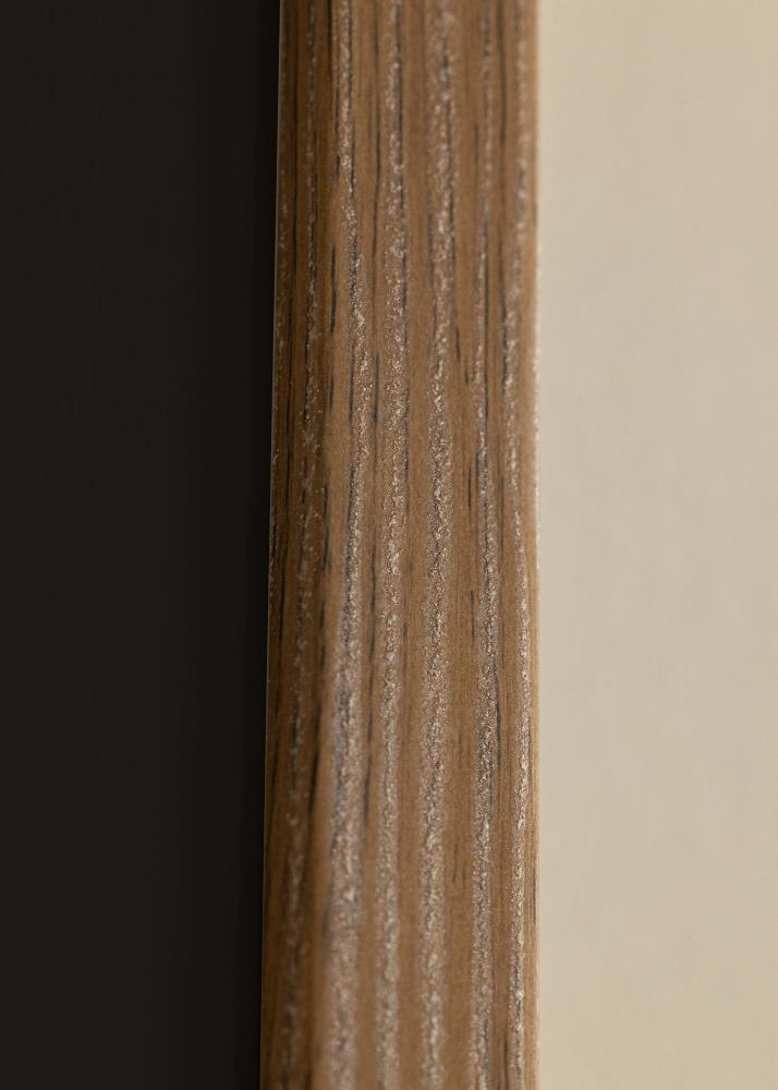 Ram Fiorito Mörk Ek 40x50 cm - Passepartout Svart 12x16 inches