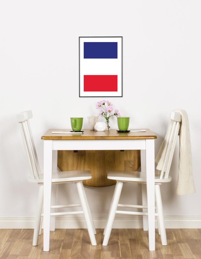 Flagga - Frankrike Poster