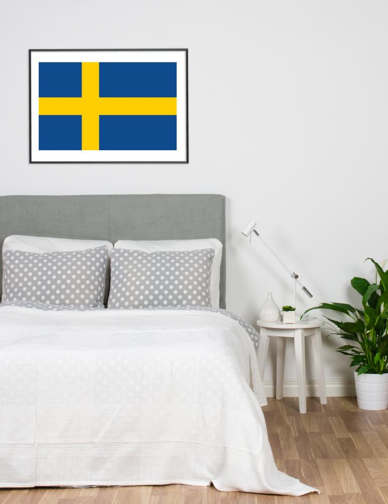 Flagga - Sverige Poster