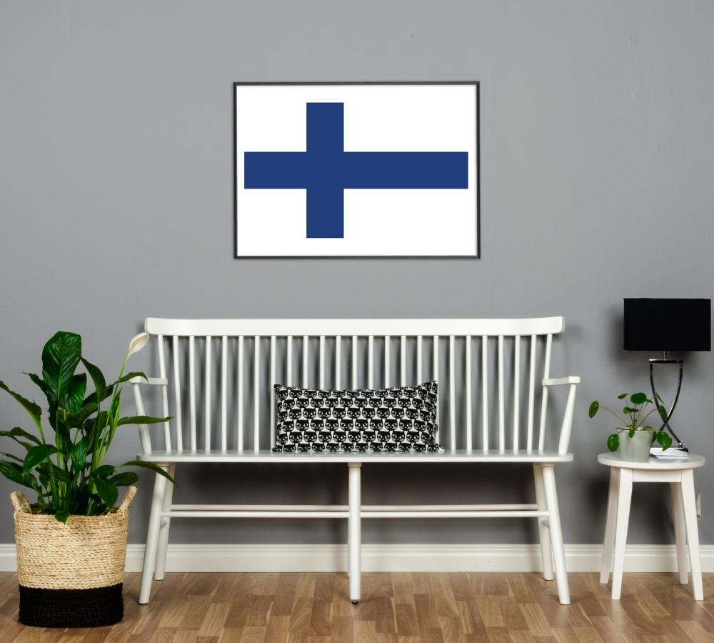 Flagga - Finland Poster