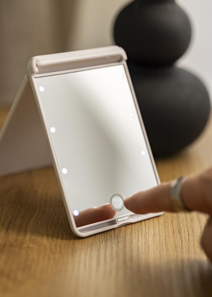 KAILA Sminkspegel Fold III Vit - 13x9 cm