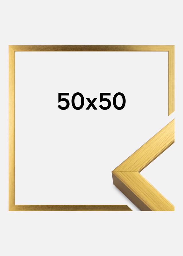 Ram Falun Akrylglas Guld 50x50 cm