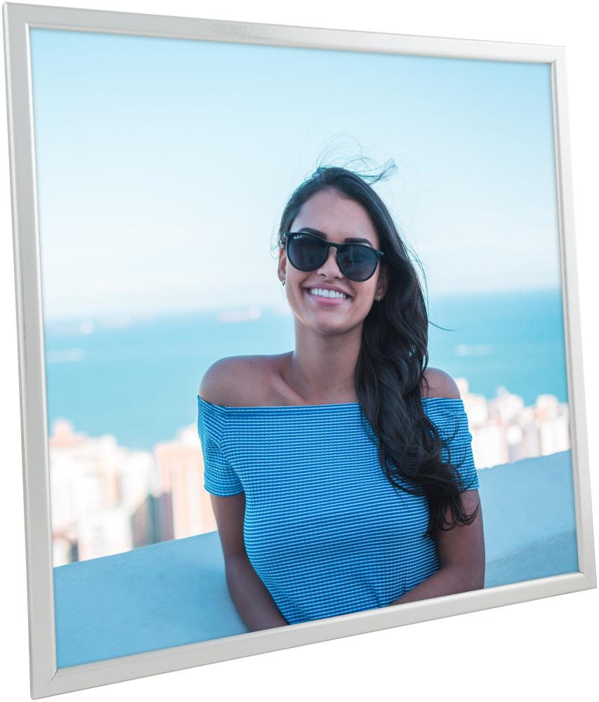 Ram Slim Matt Antireflexglas Silver 30x30 cm