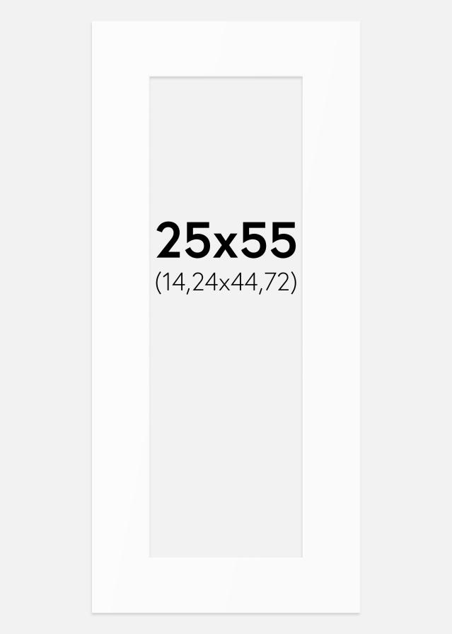 Passepartout Vit Standard (Vit Kärna) 25x55 cm (14,24x44,72)