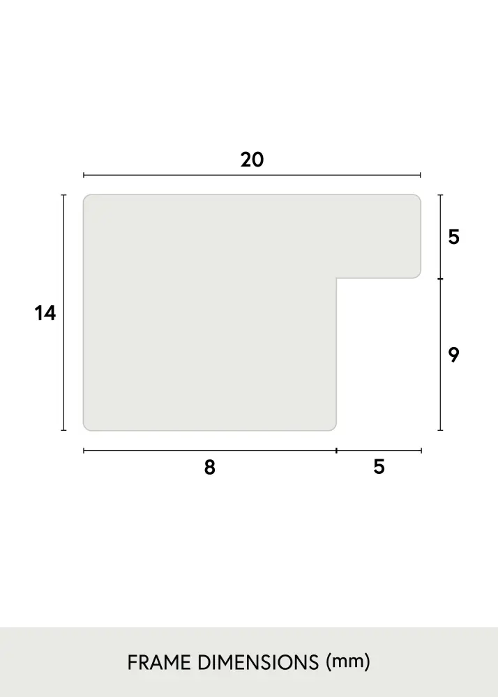 Ram BGA Classic Akrylglas Ek 21x29,7 cm (A4)