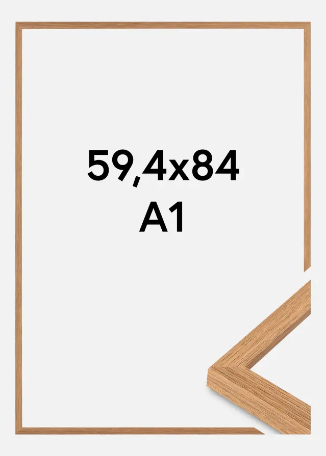 Ram Modern Akrylglas Teak 59,4x84 cm (A1)