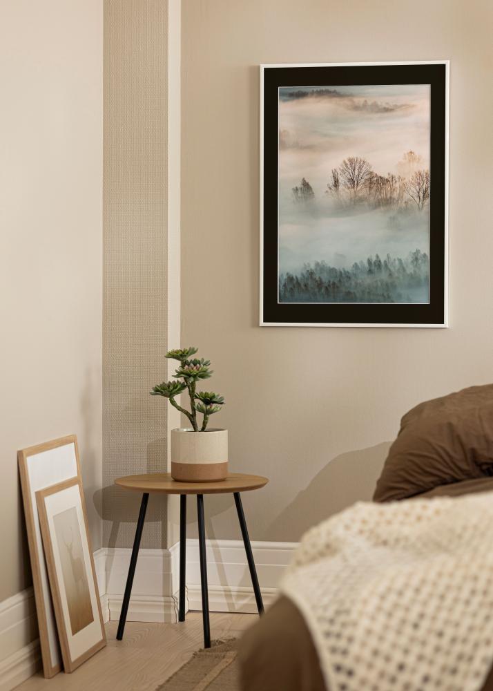 Ram New Lifestyle Vit 70x100 cm - Passepartout Svart 24x36 inches