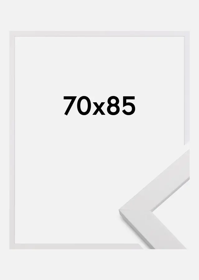 Ram White Wood Akrylglas 70x85 cm