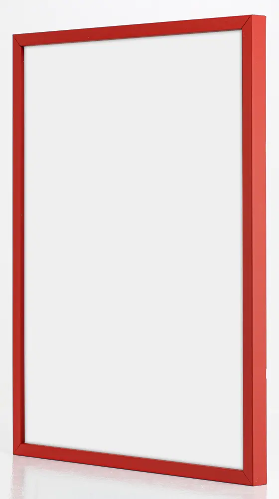 Ram E-Line Röd 30x40 cm - Passepartout Vit 21x29,7 cm (A4)