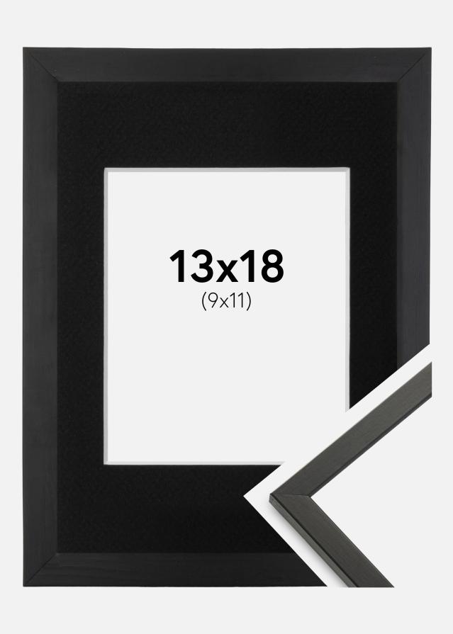 Ram Galant Svart 13x18 cm - Passepartout Svart 10x12 cm