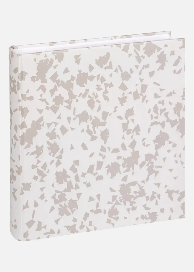 Terrazzo stone Album Vit - 28x29 cm (60 Vita sidor / 30 blad)