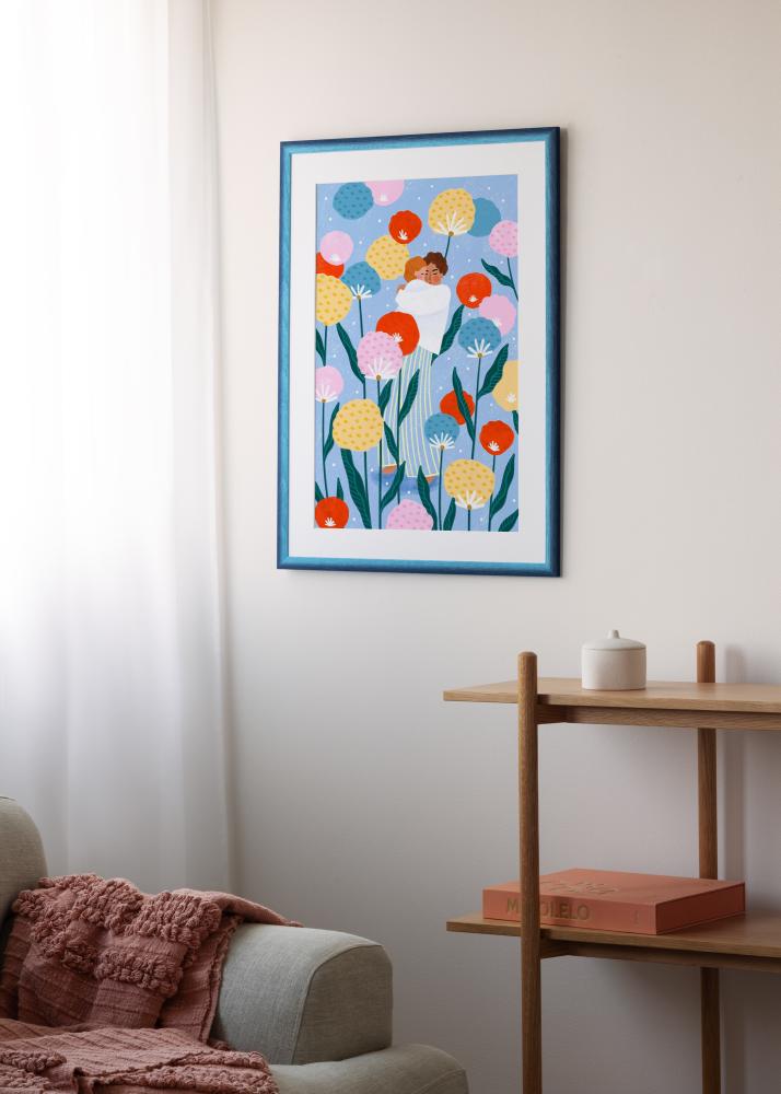 Ram Cornwall Akrylglas Mörkblå 60x80 cm