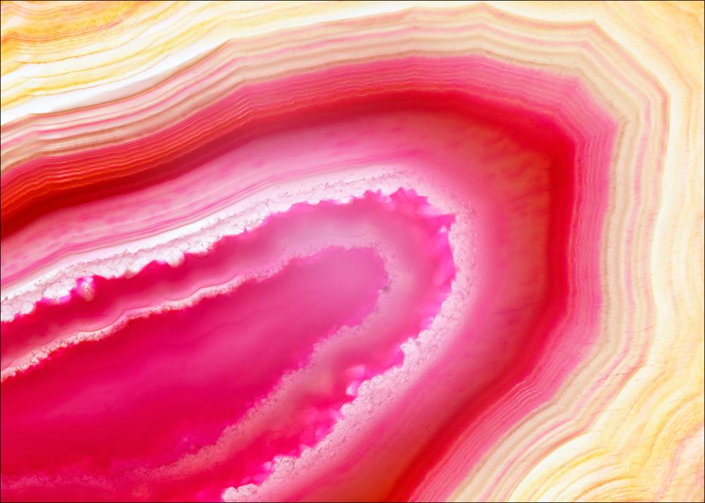 Agate - Rosa / Gul I Poster