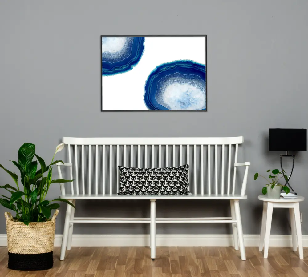 Agate - Mörkblå Poster