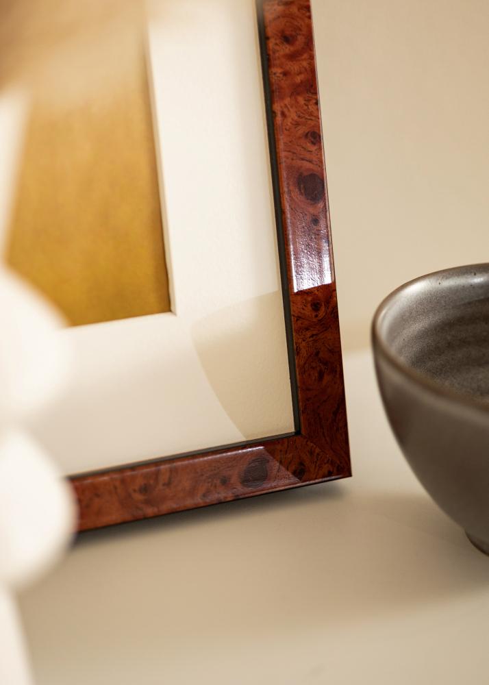 Ram Hermes Akrylglas Burr Walnut 50x70 cm