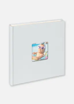 Fun Babyalbum Blå - 26x25 cm (40 Vita sidor/20 blad)