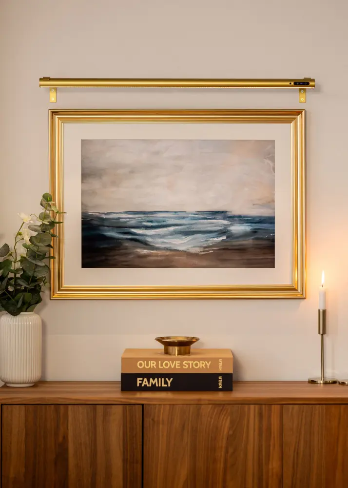 KAILA Brilliance Batteridriven Tavelbelysning 80 cm - Guld
