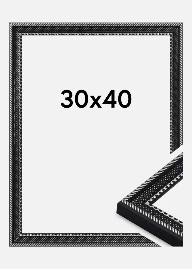 Ram Trellis Akrylglas Svart 30x40 cm