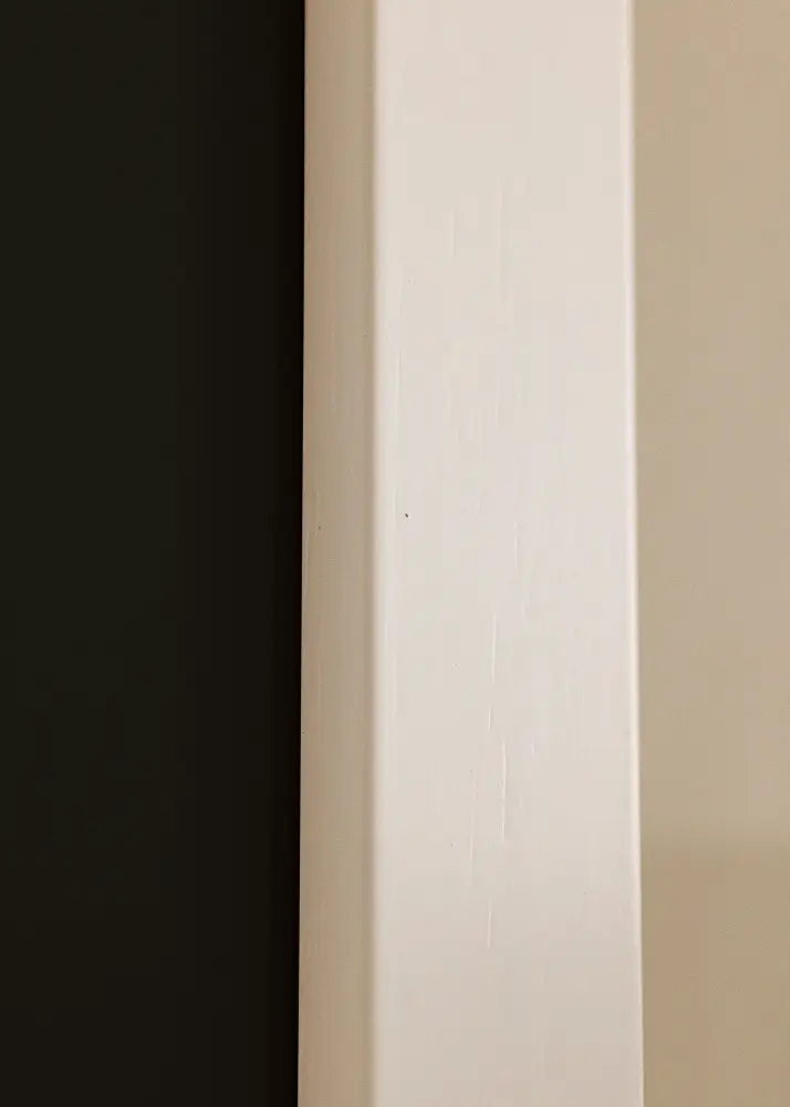 Ram White Wood 70x90 cm - Passepartout Svart 55x70 cm