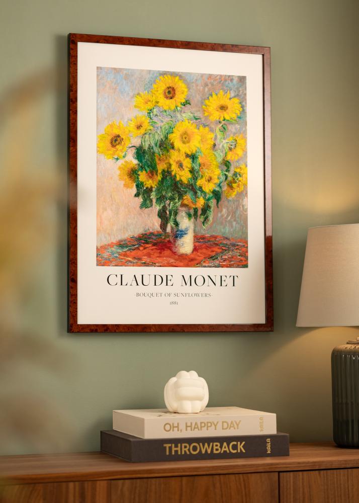 Ram Hermes Akrylglas Burr Walnut 50x70 cm