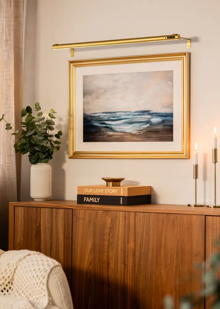 KAILA Brilliance Batteridriven Tavelbelysning 80 cm - Guld