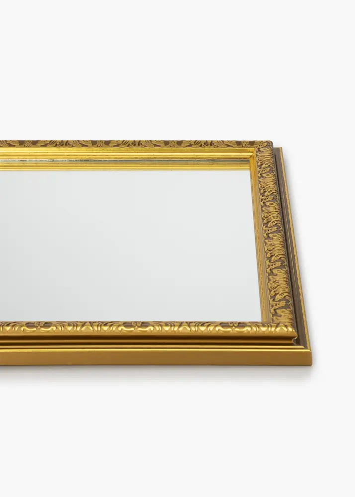 Spegel Nostalgia Guld 85x85 cm