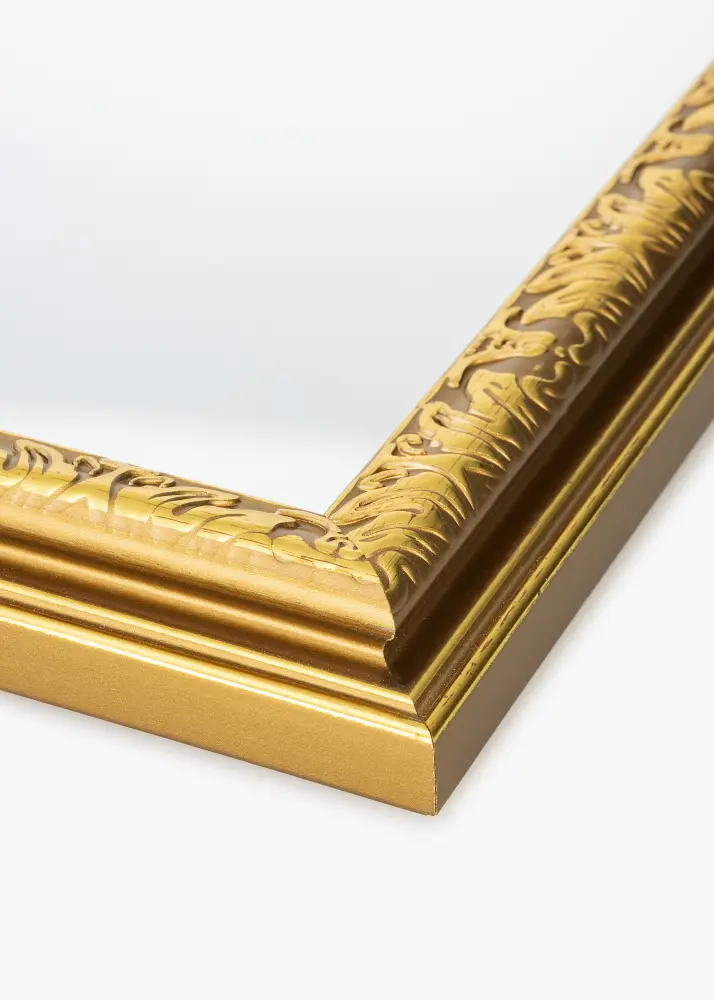 Spegel Nostalgia Guld 85x85 cm