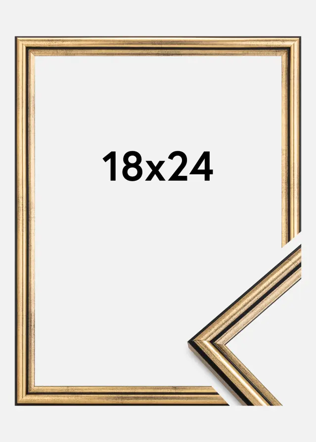 Ram Horndal Guld 18x24 cm