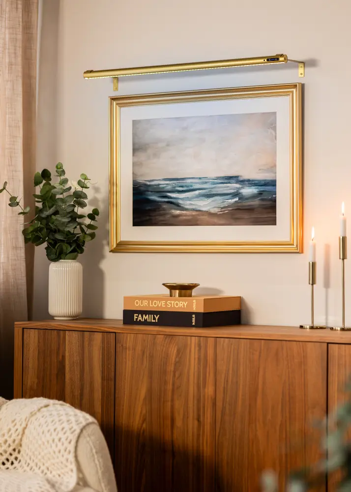 KAILA Brilliance Batteridriven Tavelbelysning 80 cm - Guld