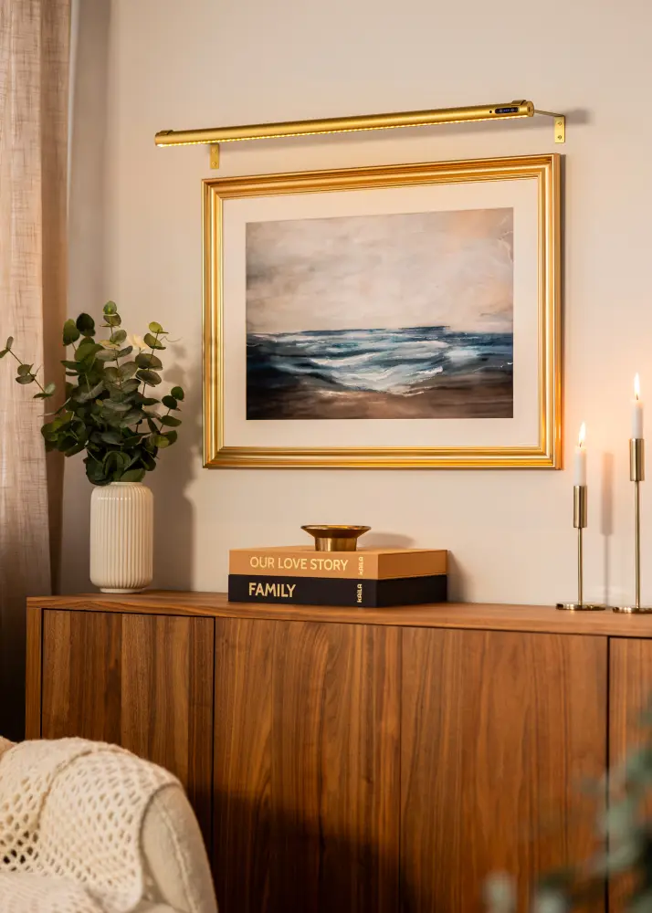 KAILA Brilliance Batteridriven Tavelbelysning 80 cm - Guld