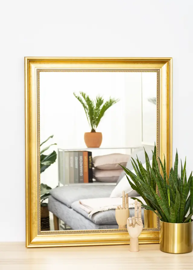 Spegel Baroque Klassisk Guld 75x95 cm