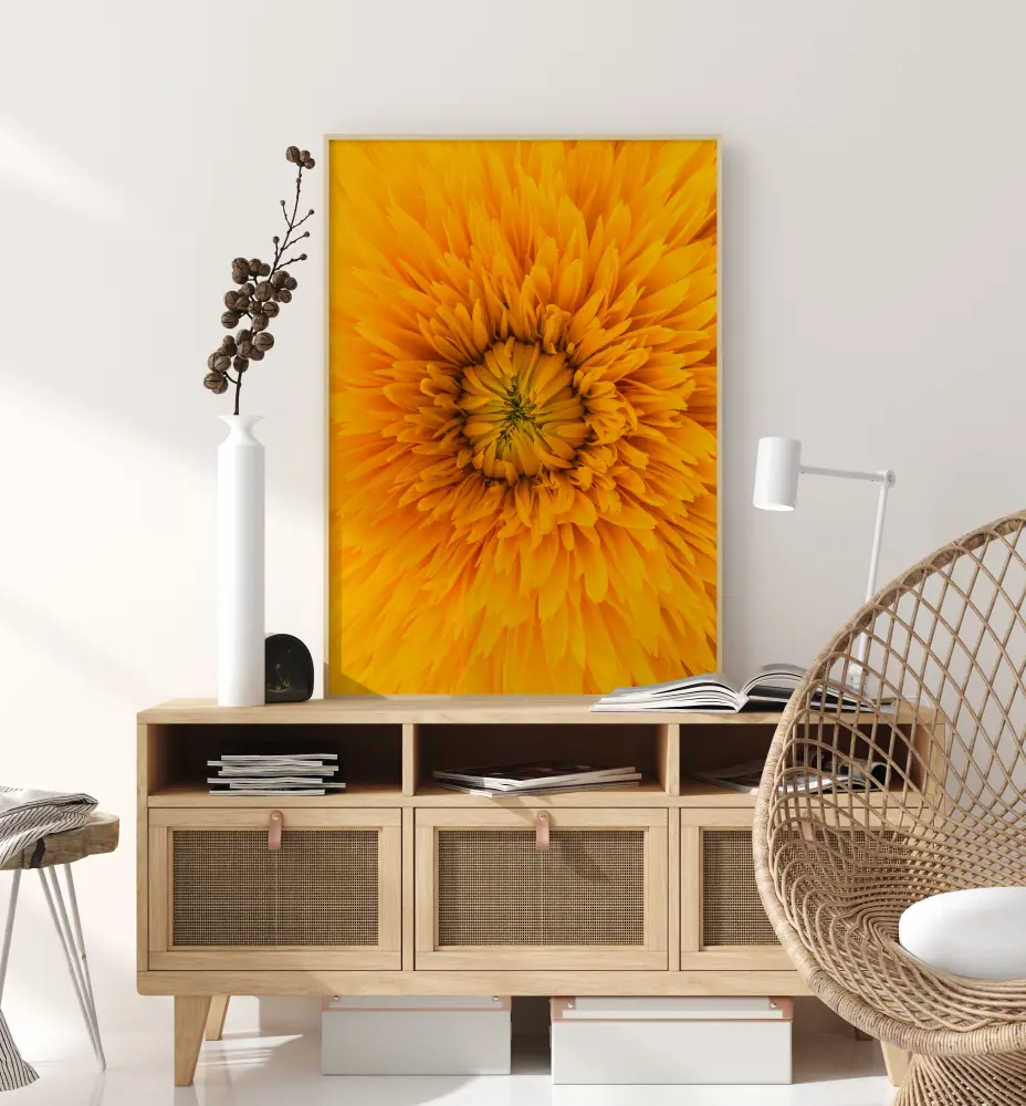 Upclose Flower Poster