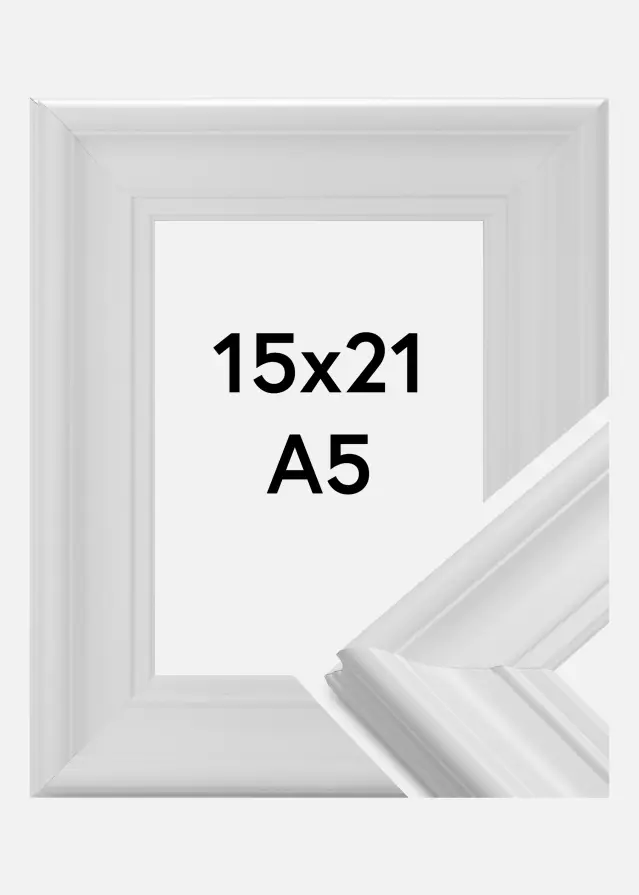 Ram Mora Premium Vit 15x21 cm (A5)
