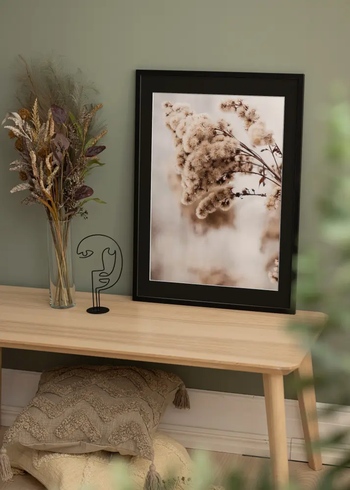 Ram Trendy Svart 42x59,4 cm (A2) - Passepartout Svart 25x38 cm