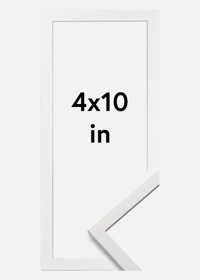 Ram Edsbyn Vit 4x10 inches (10,16x25,4 cm)