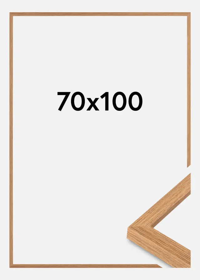 Ram Modern Akrylglas Teak 70x100 cm