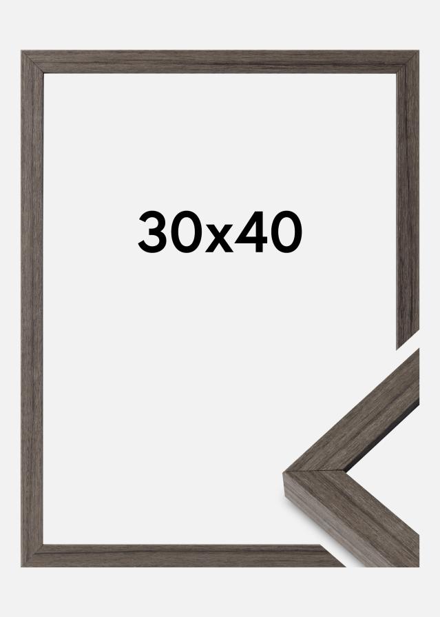 Ram Hermes Akrylglas Grey Oak 30x40 cm