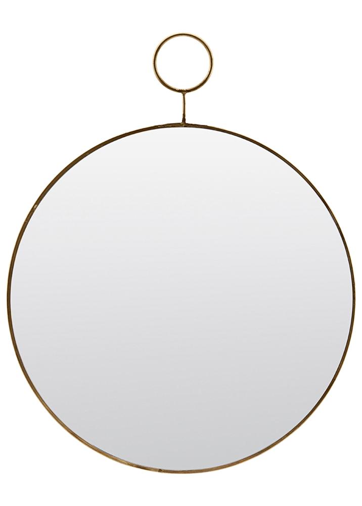 Spegel House Doctor The Loop Mässing 38 cm Ø