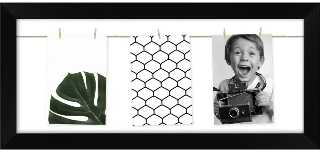 Fotogalleri Collageram Svart 20x50 cm