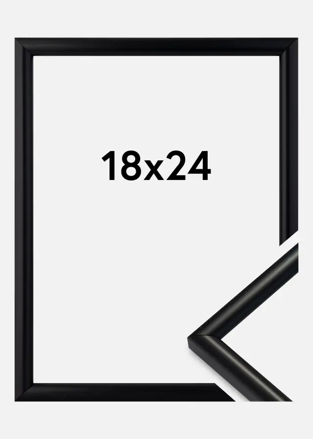 Ram Newline Svart 18x24 cm