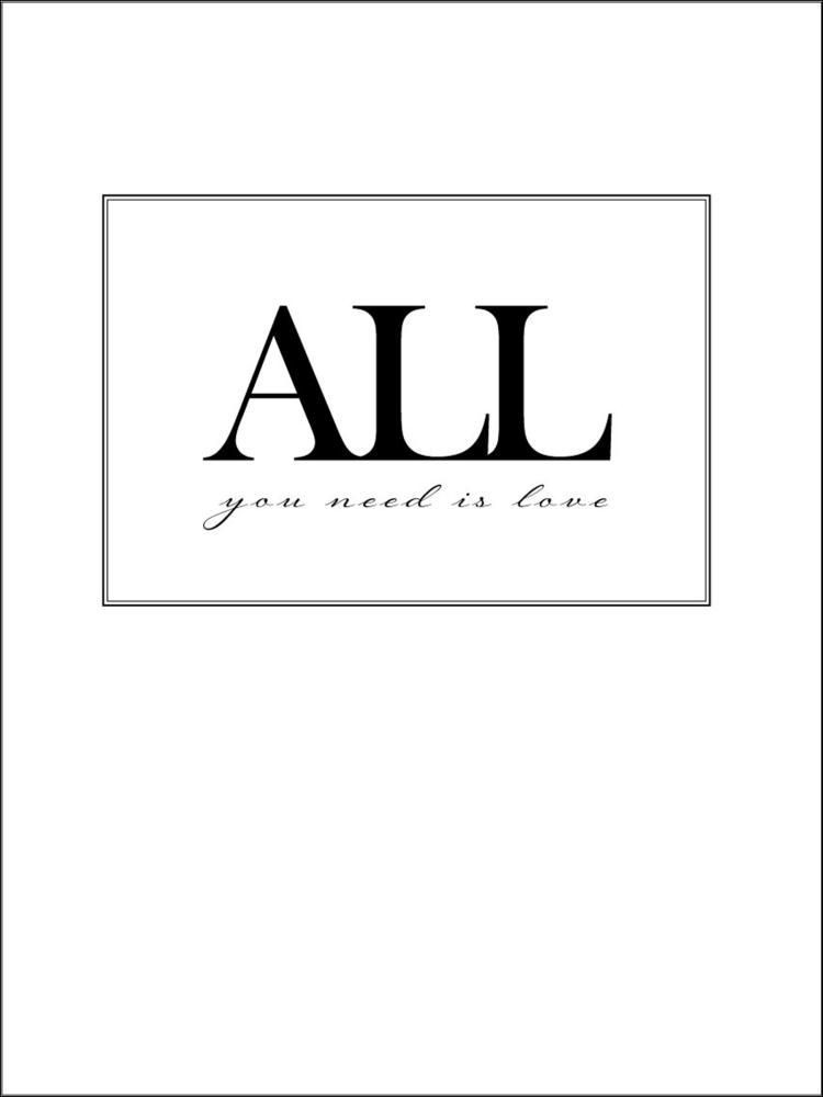 All you need is love Poster