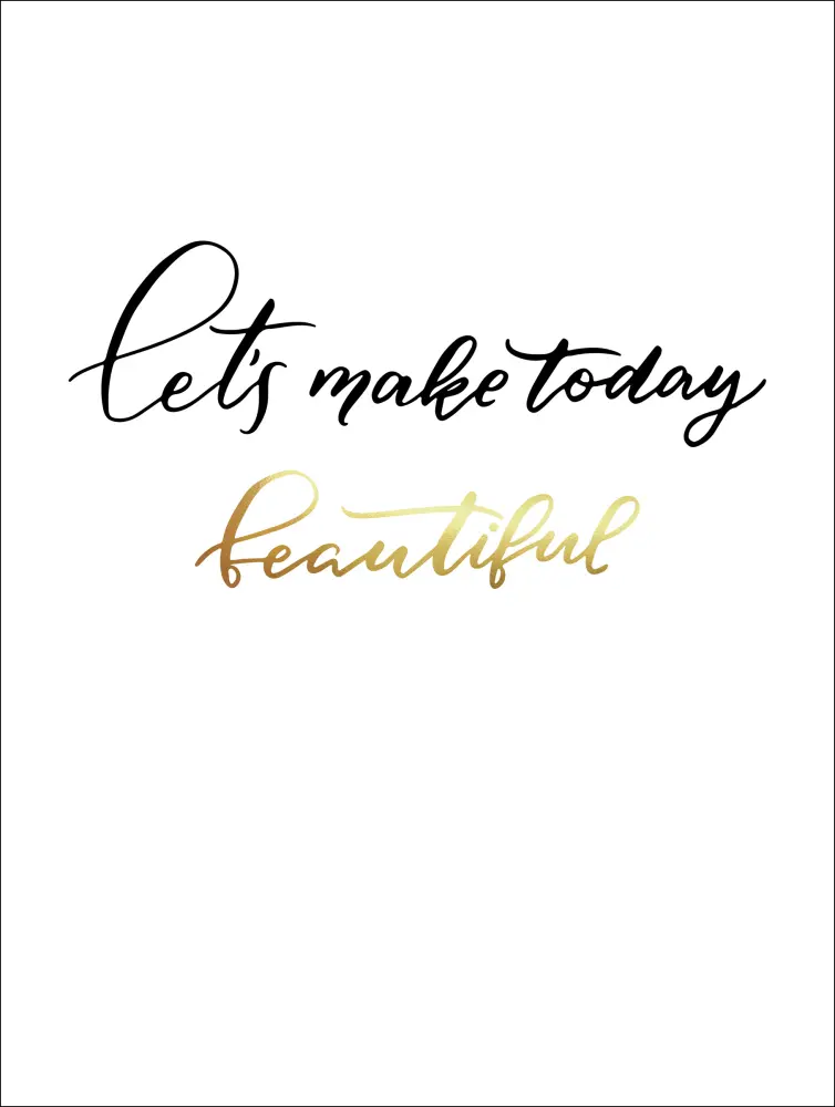 Beautiful Gold 30x40 cm Poster