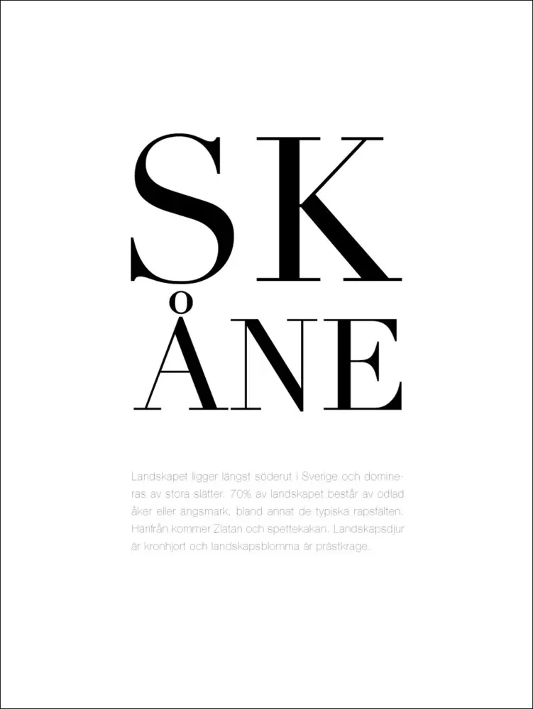 Landskap - Skåne Poster