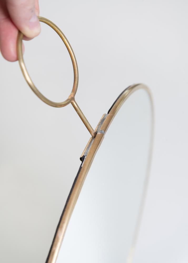 Spegel House Doctor The Loop Mässing 38 cm Ø