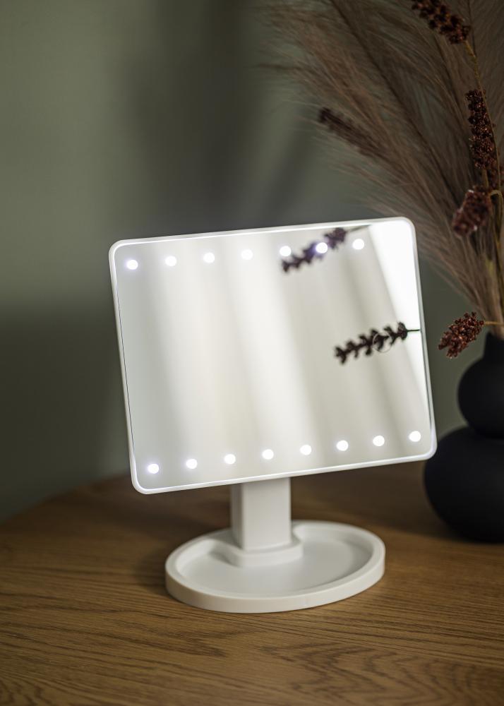 KAILA Sminkspegel Port Vit 17x22 cm