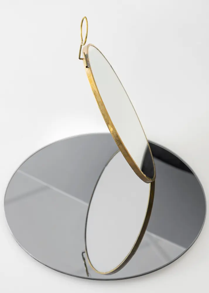 Spegel House Doctor Loop Mässing 22 cm Ø