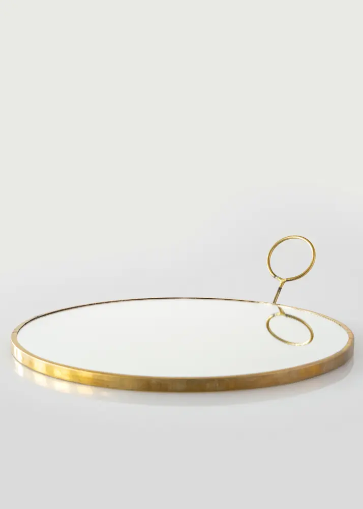 Spegel House Doctor Loop Mässing 22 cm Ø